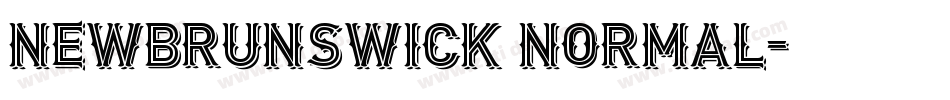 NewBrunswick Normal字体转换